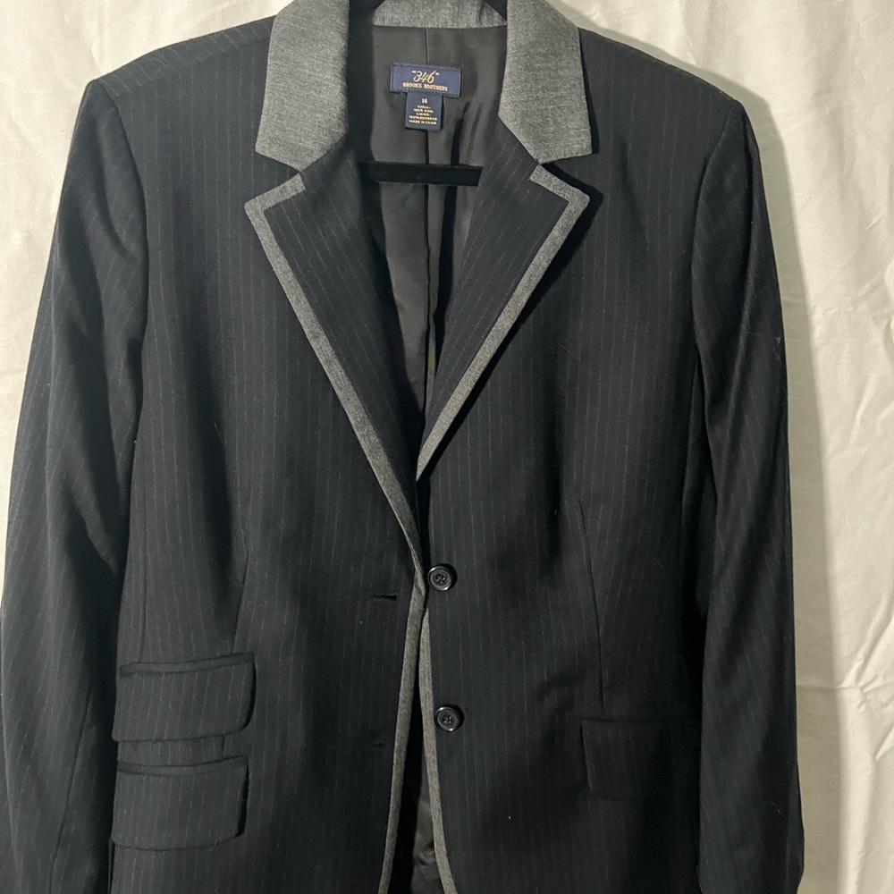 Brooks Brothers midnight blue and gray jacket
